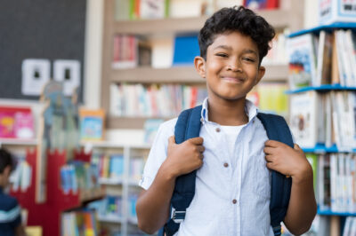 Smiling tudent at school 