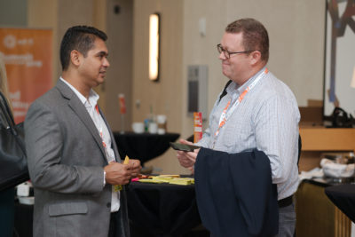 Two men networking at the Ed-Fi Summit
