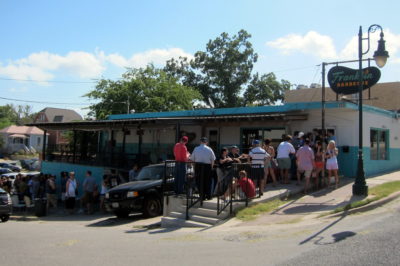 Line in Front of Franklin BBQ