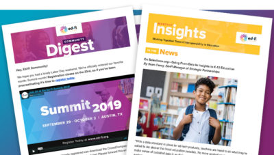 Images of Ed-Fi Newsletters